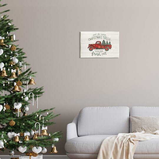 Stupell Industries Local Fresh Cut Christmas Trees Wall Plaque Art